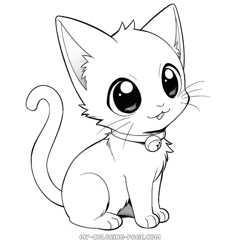 Cat Coloring Pages My Coloring Page 