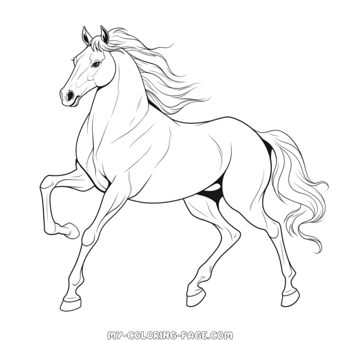 Horse coloring pages | My Coloring Page