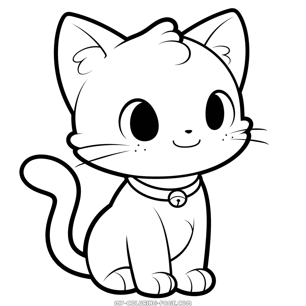 Cat for Toddler coloring page | My Coloring Page