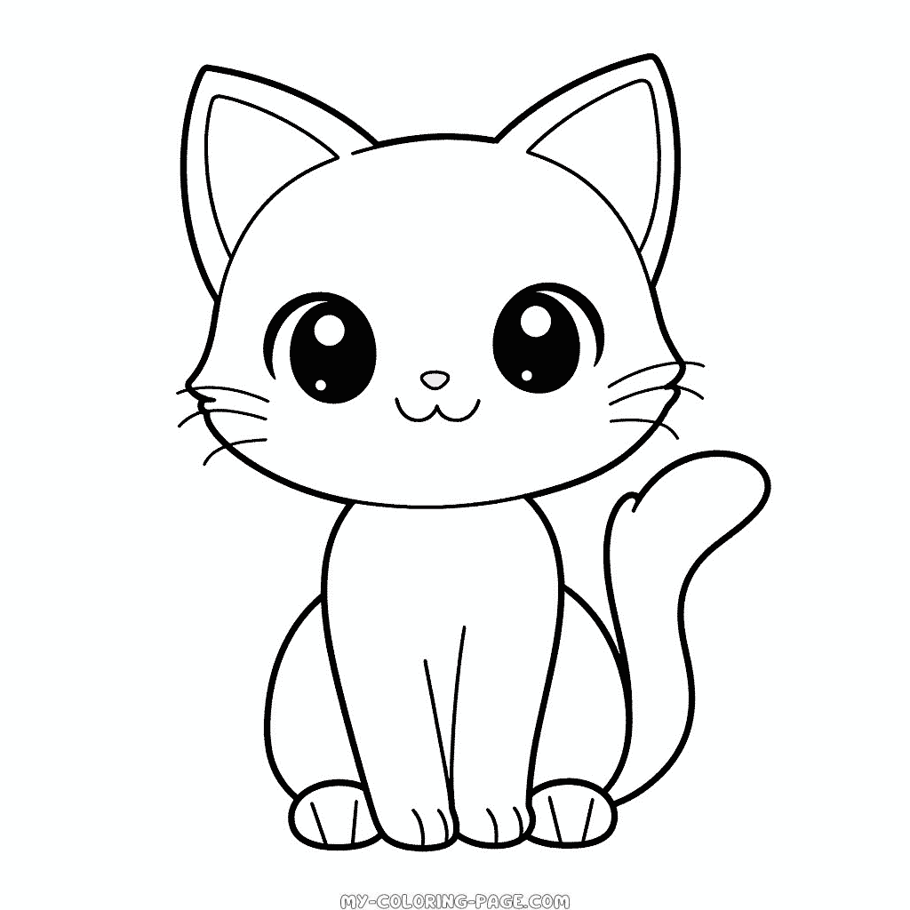 Cat to Download coloring page | My Coloring Page