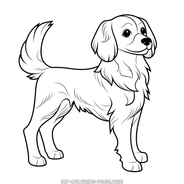 detailed dog coloring page | My Coloring Page