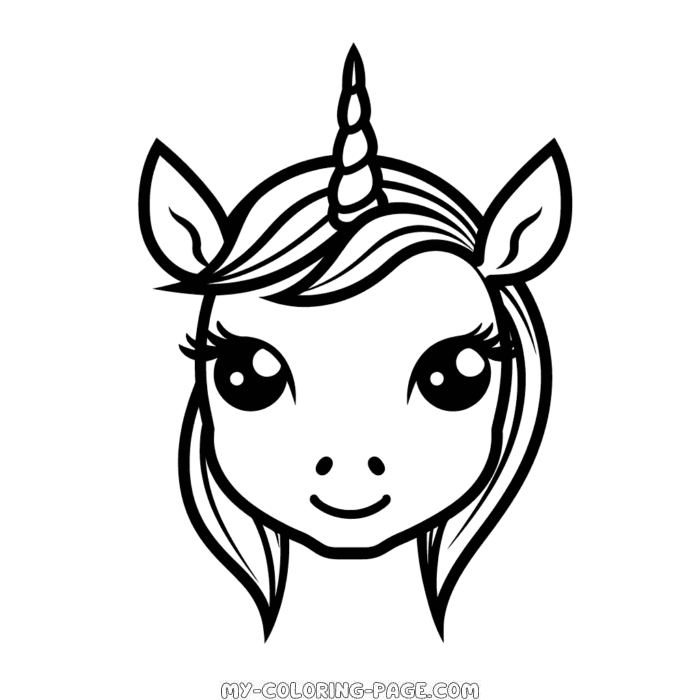 Emoji unicorn coloring page | My Coloring Page