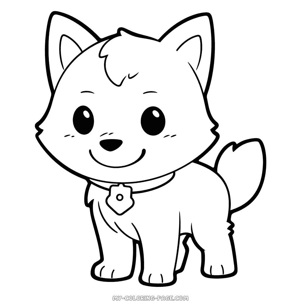 free to print dog coloring page | My Coloring Page