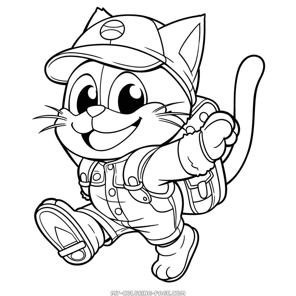 Top cat coloring page | My Coloring Page