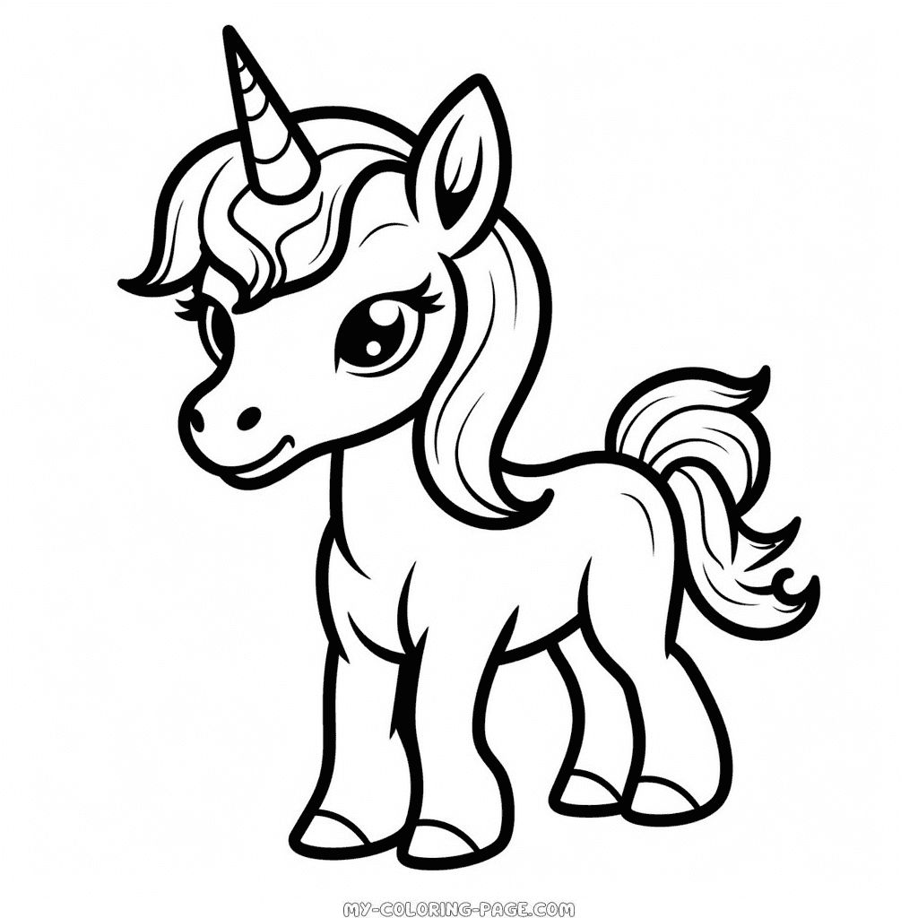 Unicorn for Toddler coloring page