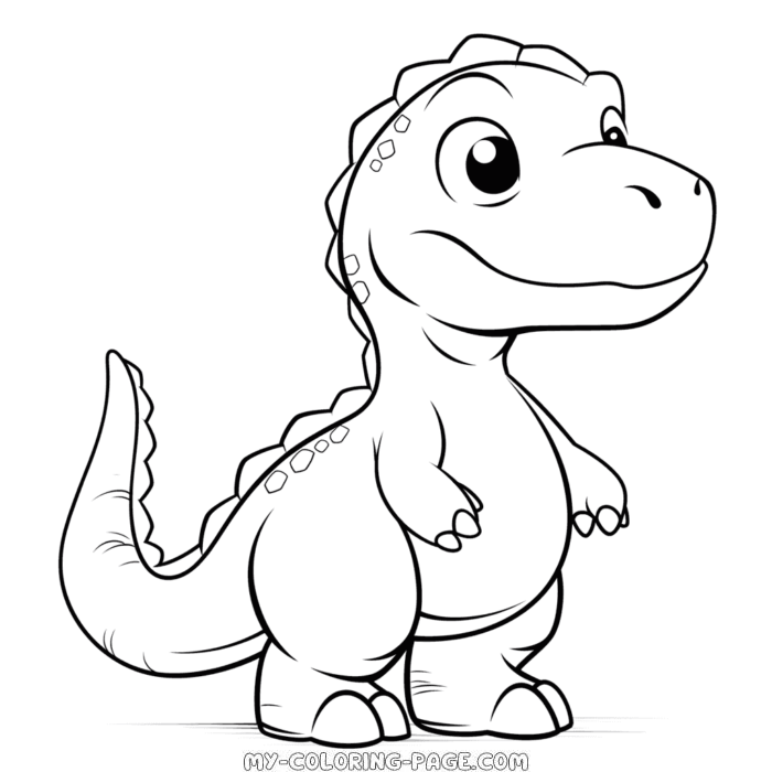 For kids dinosaur coloring page | My Coloring Page