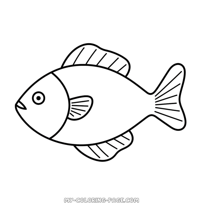 Fish coloring page | My Coloring Page