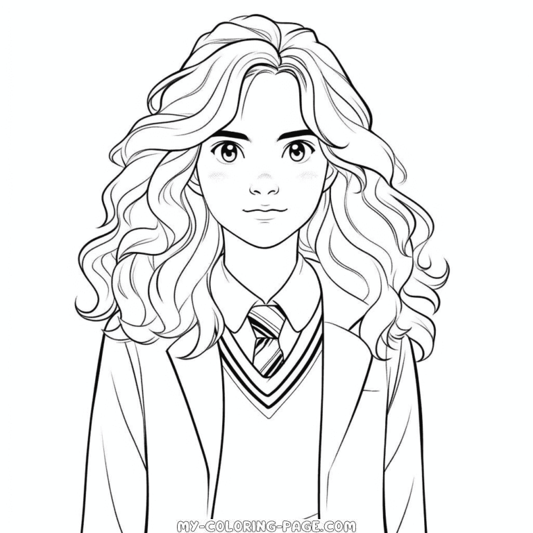 Hermione Granger coloring page | My Coloring Page