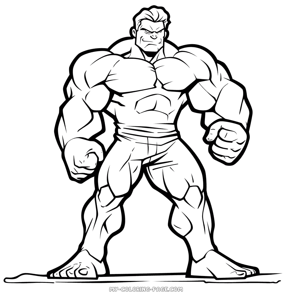 Hulk coloring page | My Coloring Page