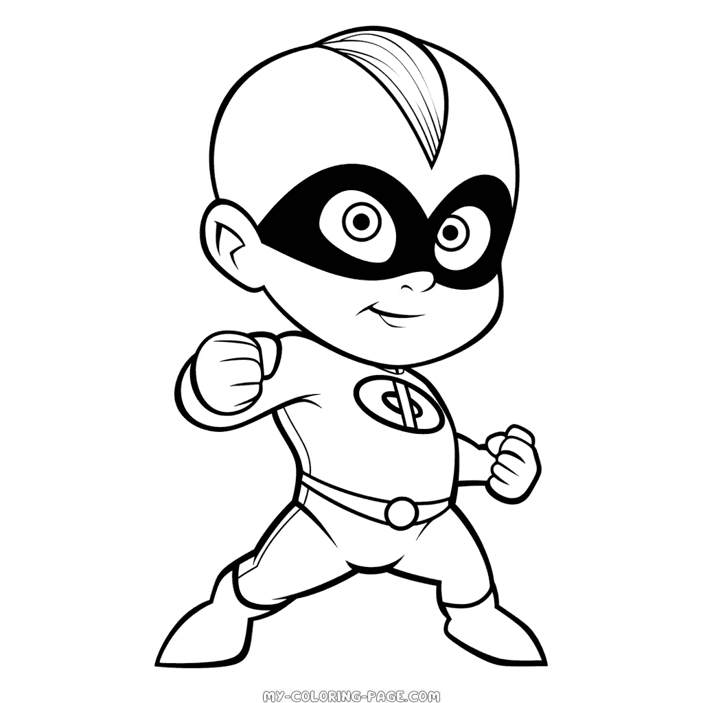 Jack-Jack Parr The Incredibles coloring page | My Coloring Page