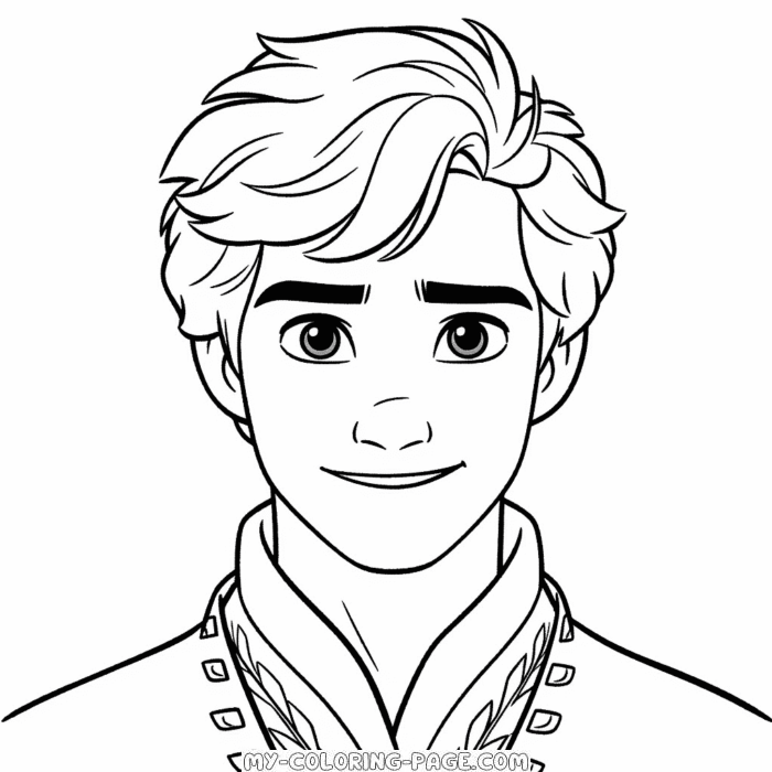 Kristoff Frozen coloring page | My Coloring Page