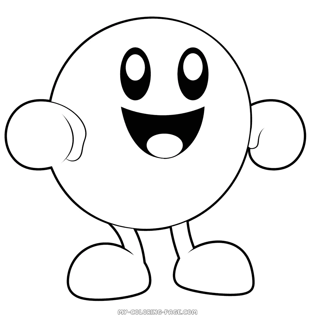 Pac Man Coloring Page My Coloring Page