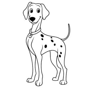 penny color pages dalmatians