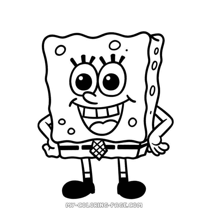 SpongeBob SquarePants coloring page | My Coloring Page