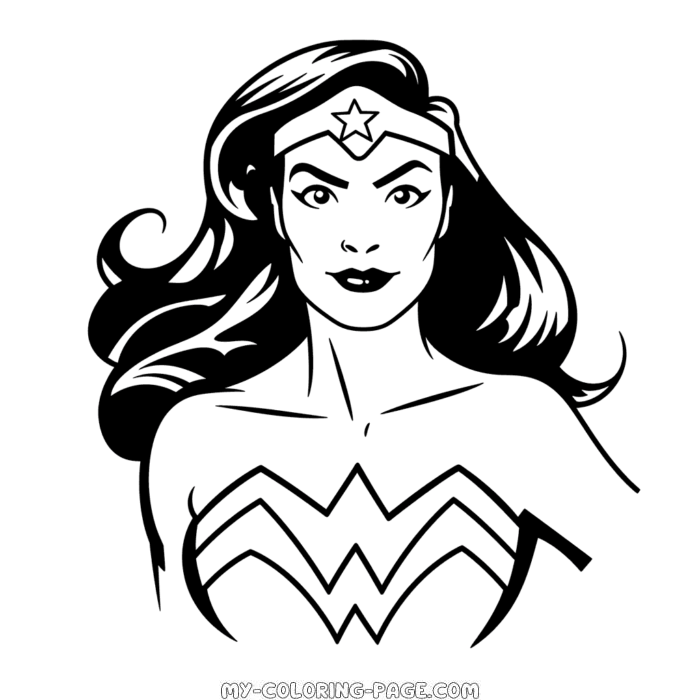 Wonder Woman coloring page | My Coloring Page