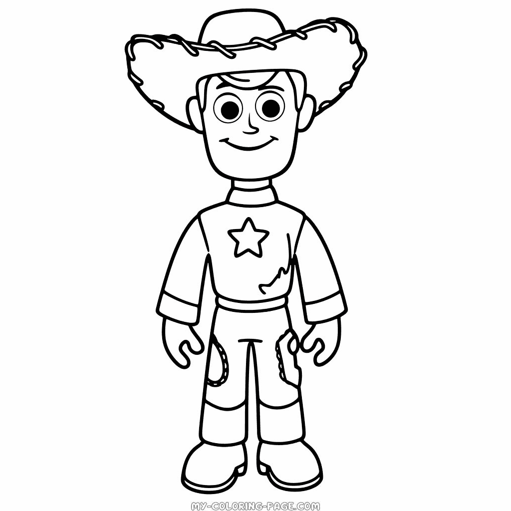 Woody Toy Story coloring page | My Coloring Page