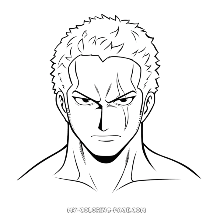 Zoro One Piece coloring page | My Coloring Page